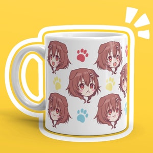 Kawaii Inugami Korone Mug, Chibi Hololive Gift, Virtual Youtuber Fan Merch, Cute Vtuber Waifu Classic Mug 11oz 15oz