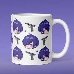 Mignonne tasse Makoto Yuki, mari Kawaii Persona 3 P3, Minato Arisato, idée cadeau Chibi Megami Tensei, tasse anime classique 11 oz 15 oz