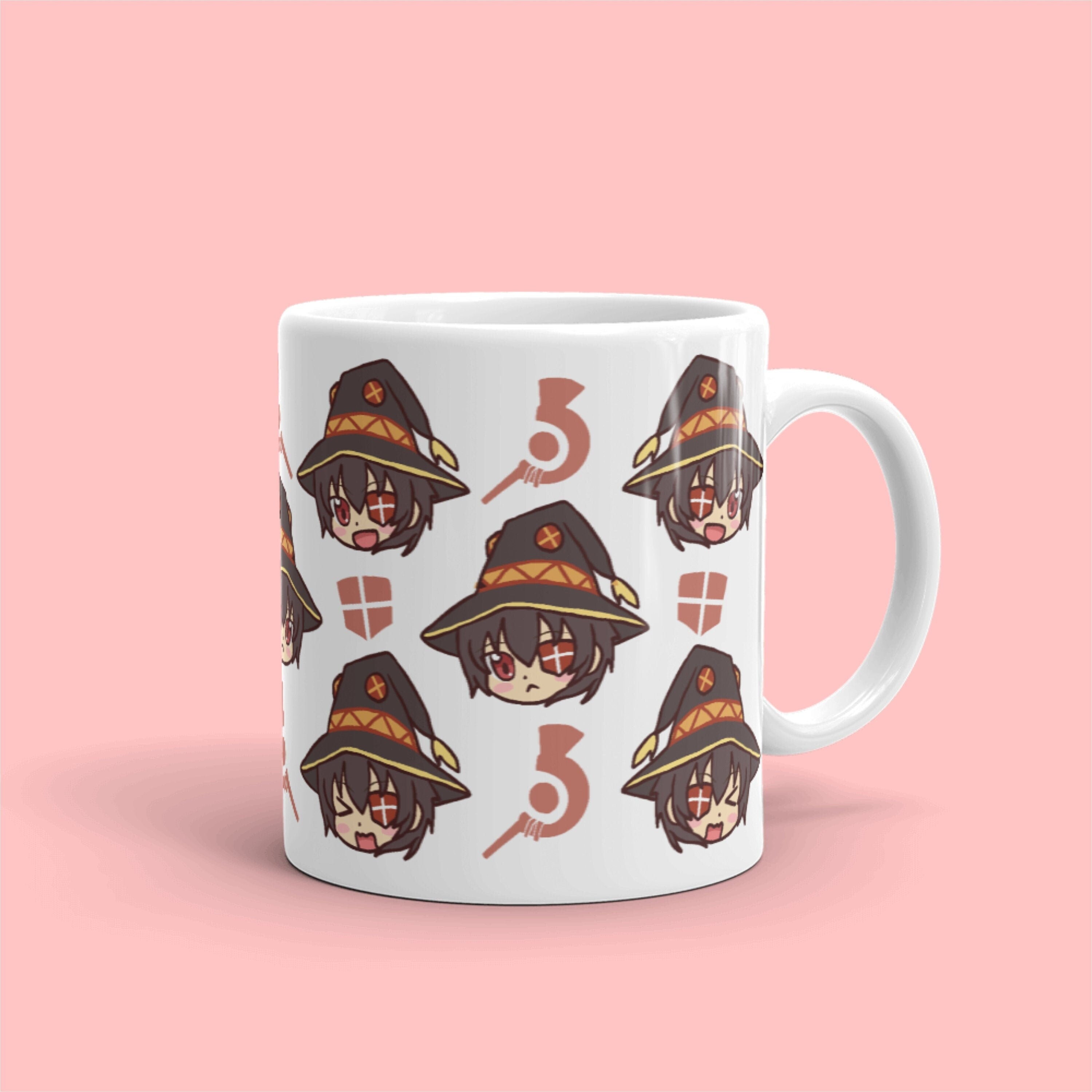 Kawaii Chibi Megumin Konosuba Mug, Explosion Lover, Subarashii Anime Mug, Isekai Waifu, Fire Wizard Classic Mug 11oz 15oz