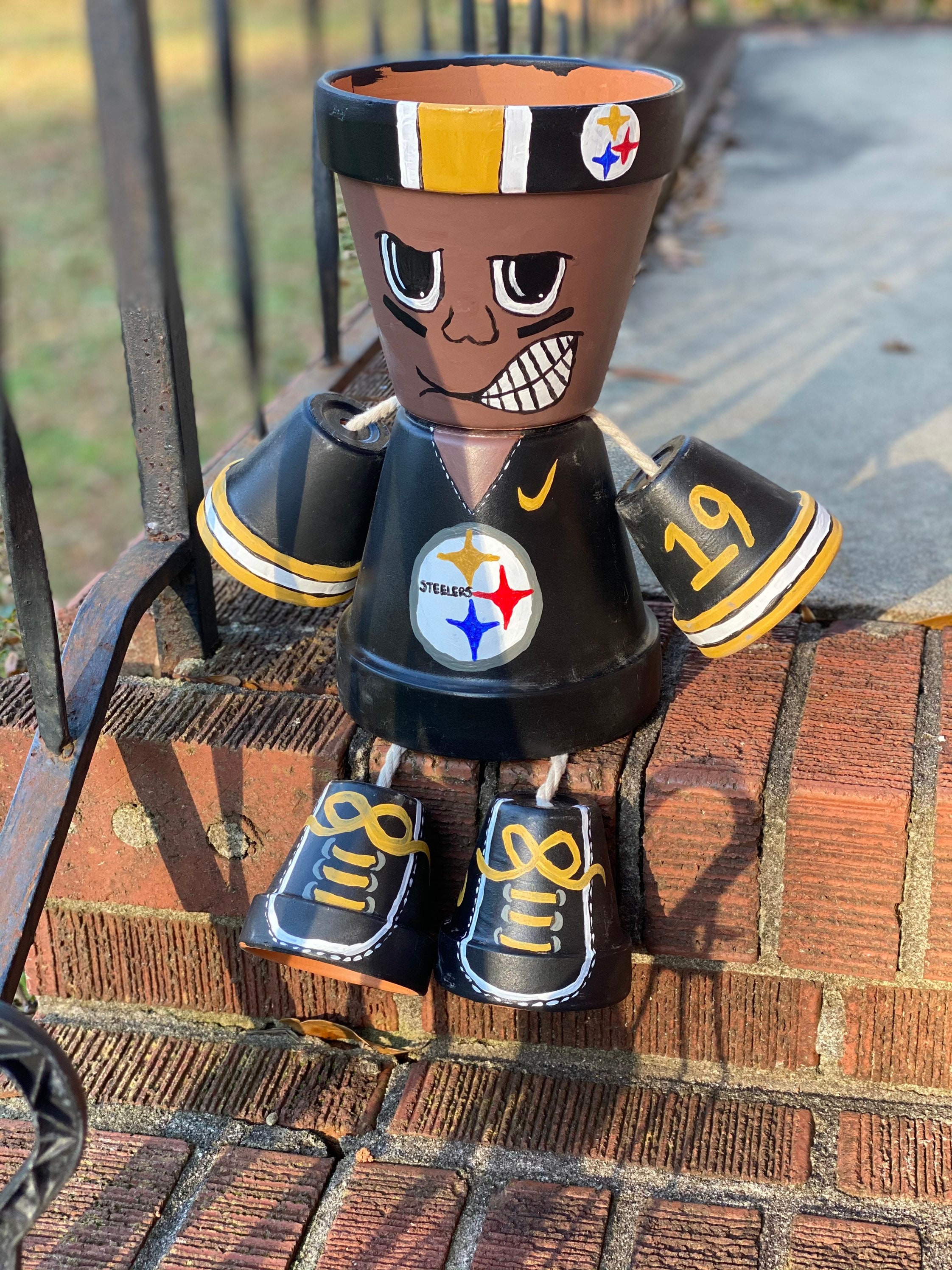 Football team flower pots Etsy