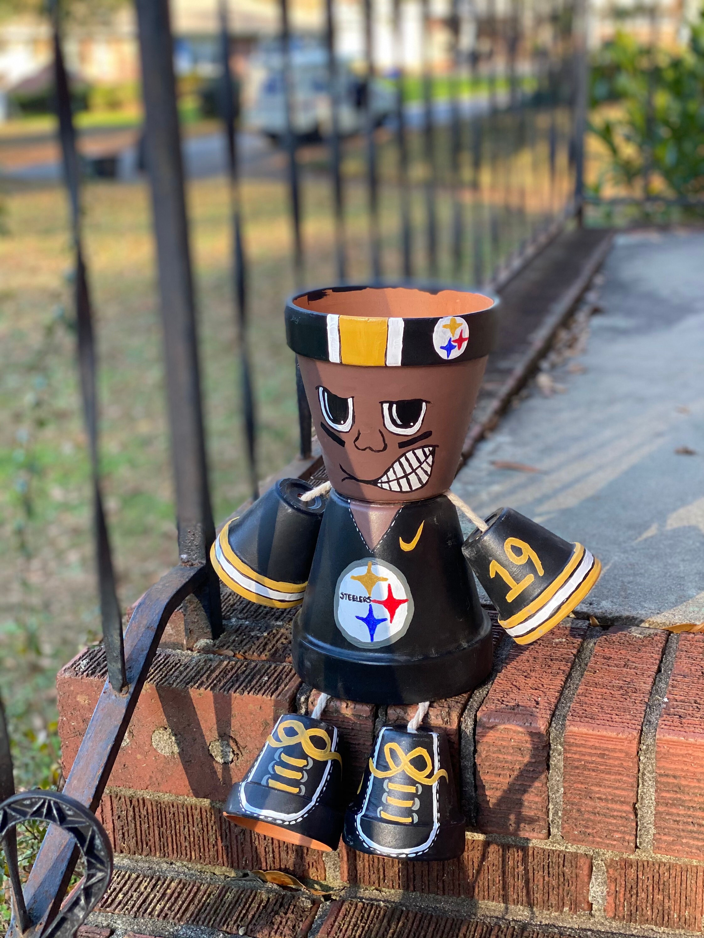 Football team flower pots Etsy