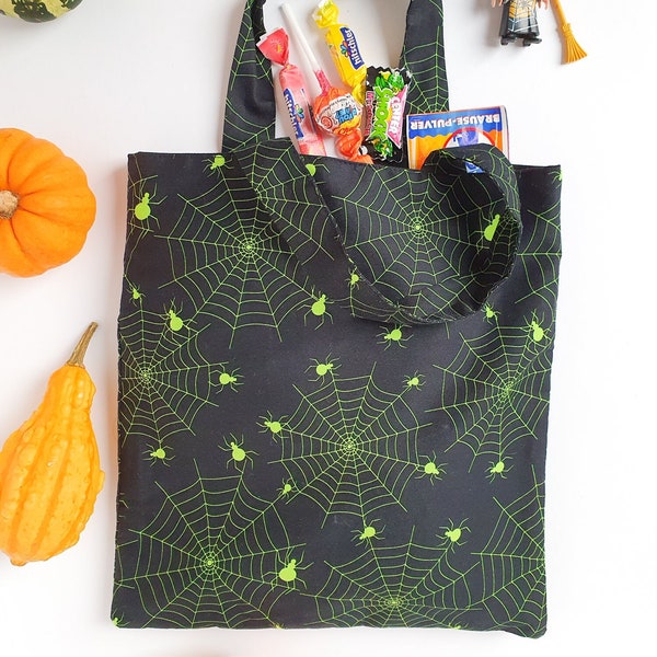 Halloween Trick or Treat Bag PDF Sewing Instructions | DIY Halloween Bag to Sew | Easy Trick or Treat Tote Bag Sewing Project | Candy Bag