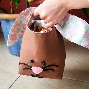 Easter Bunny Basket PDF Sewing Pattern | eBook Easter Eggs Basket Pattern to Sew | Printable Easter Bag Sewing Instructions |