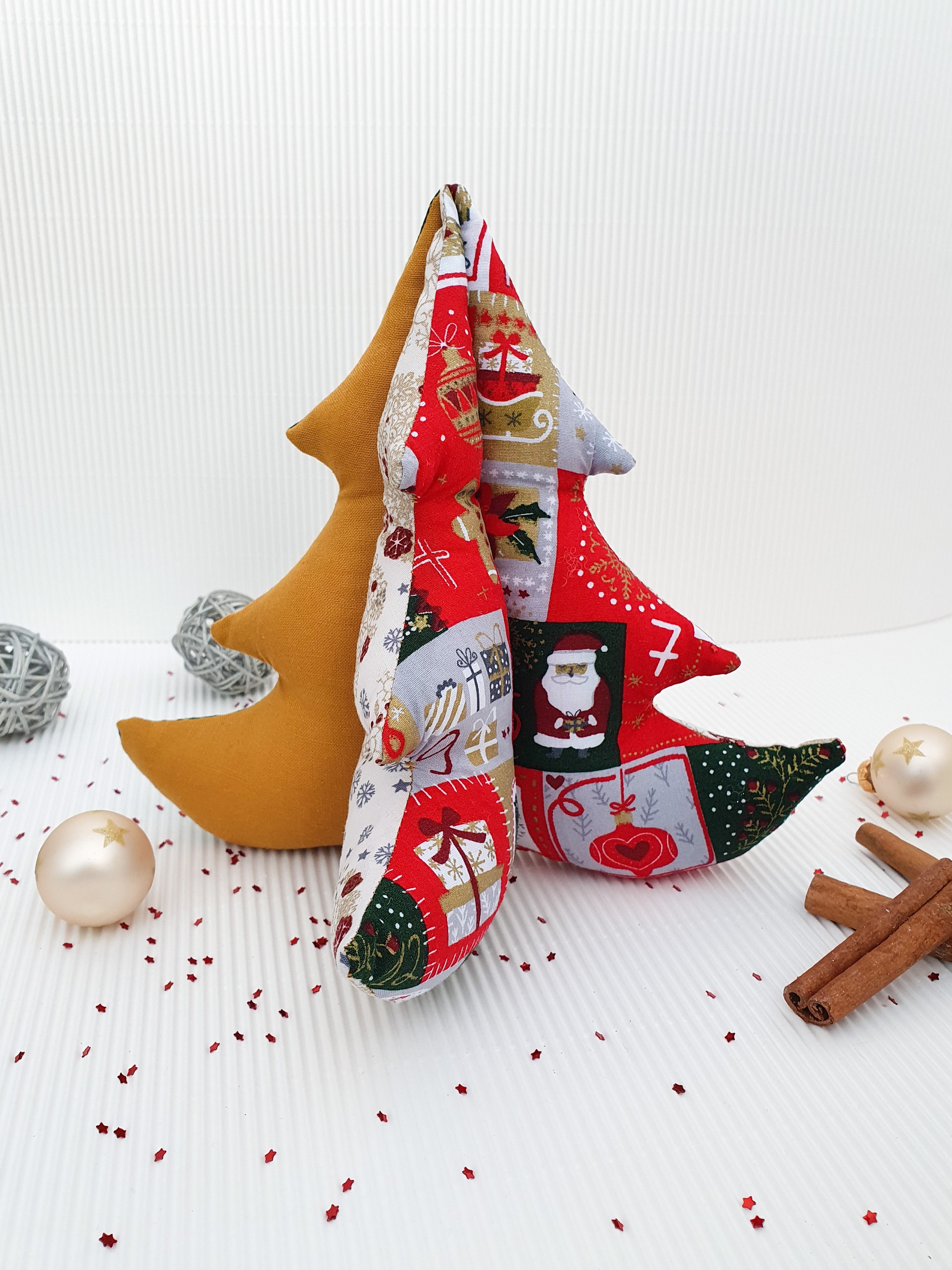 Fabric Snowman Christmas Tree Ornament Sewing Pattern & VIDEO