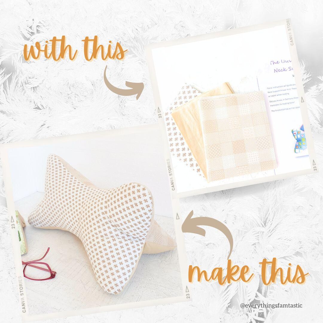 Make It! Reading Bone Sewing Pattern & Fabric Kit | Elegant Beige ...