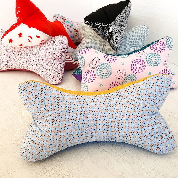 Beginner-friendly Reading Bone Pillow Pattern | Neck Support Cushion DIY | Gift to Sew for Bookworms | Relaxation Aid Quick Sewing Pattern