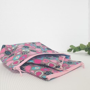 Astucci con cerniera fatti a mano, confezione da 3 / Organizzatori da viaggio, per il trucco e per la tecnologia / Taglie piccole, medie e grandi / Portamonete, astuccio, beauty case ecc.