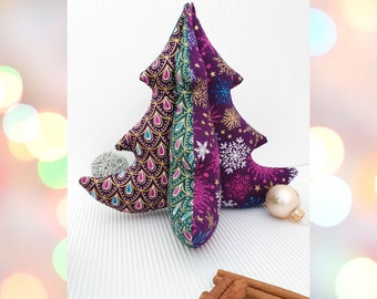 Plüsch Weihnachtsbaum Schnittmuster | Festliche Tischdekoration (PDF-Muster)