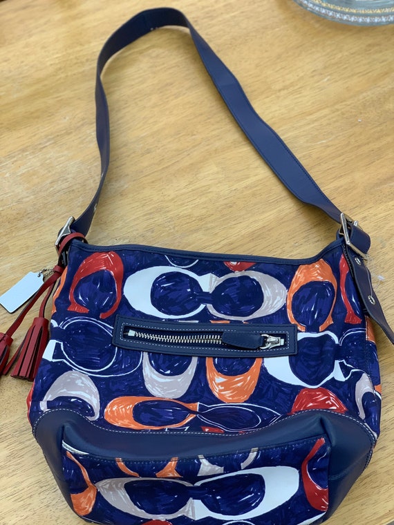 Vintage Coach Legacy Signature Doodle Crossbody