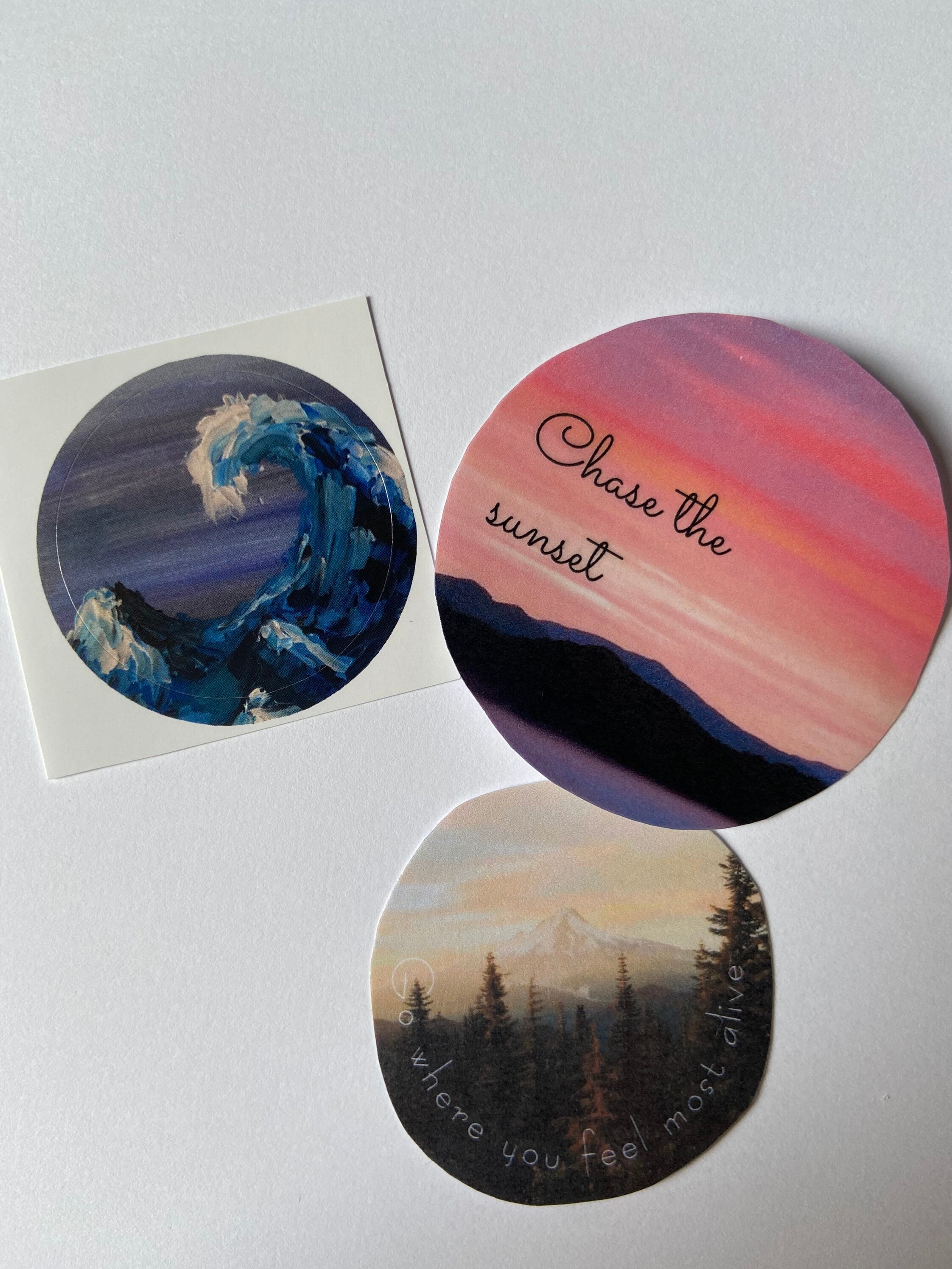 Nature sticker pack with quotes Etsy