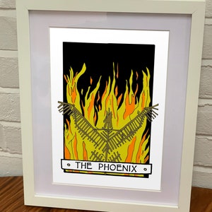Le | Phoenix Cartes de tarot du festival de Glastonbury | Glastonbury Phoenix Tarot Cards | | d’art mural du Festival de Glastonbury Gravures Glastonbury