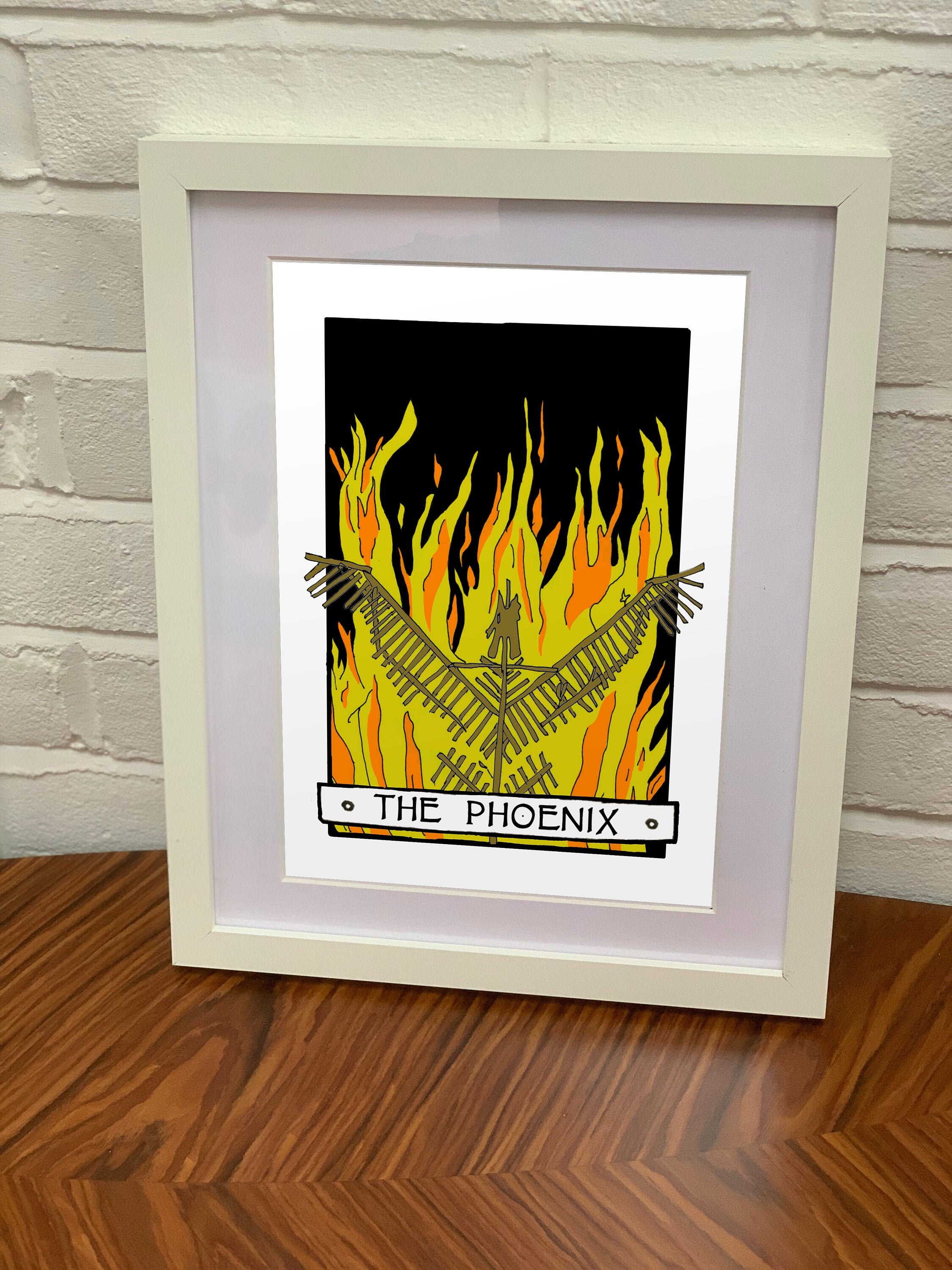 The Phoenix / Glastonbury Festival Tarot Cards / Glastonbury Phoenix