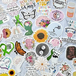 25 pcs Mental health awareness stickers,mental health stickers journal stickers mental health,laptop stickers,inspirational stickers,anxiety