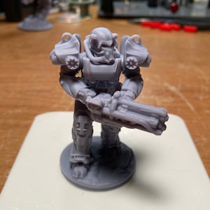 Fallout Power Armour Figure (60mm) : 3D Resin Figurine