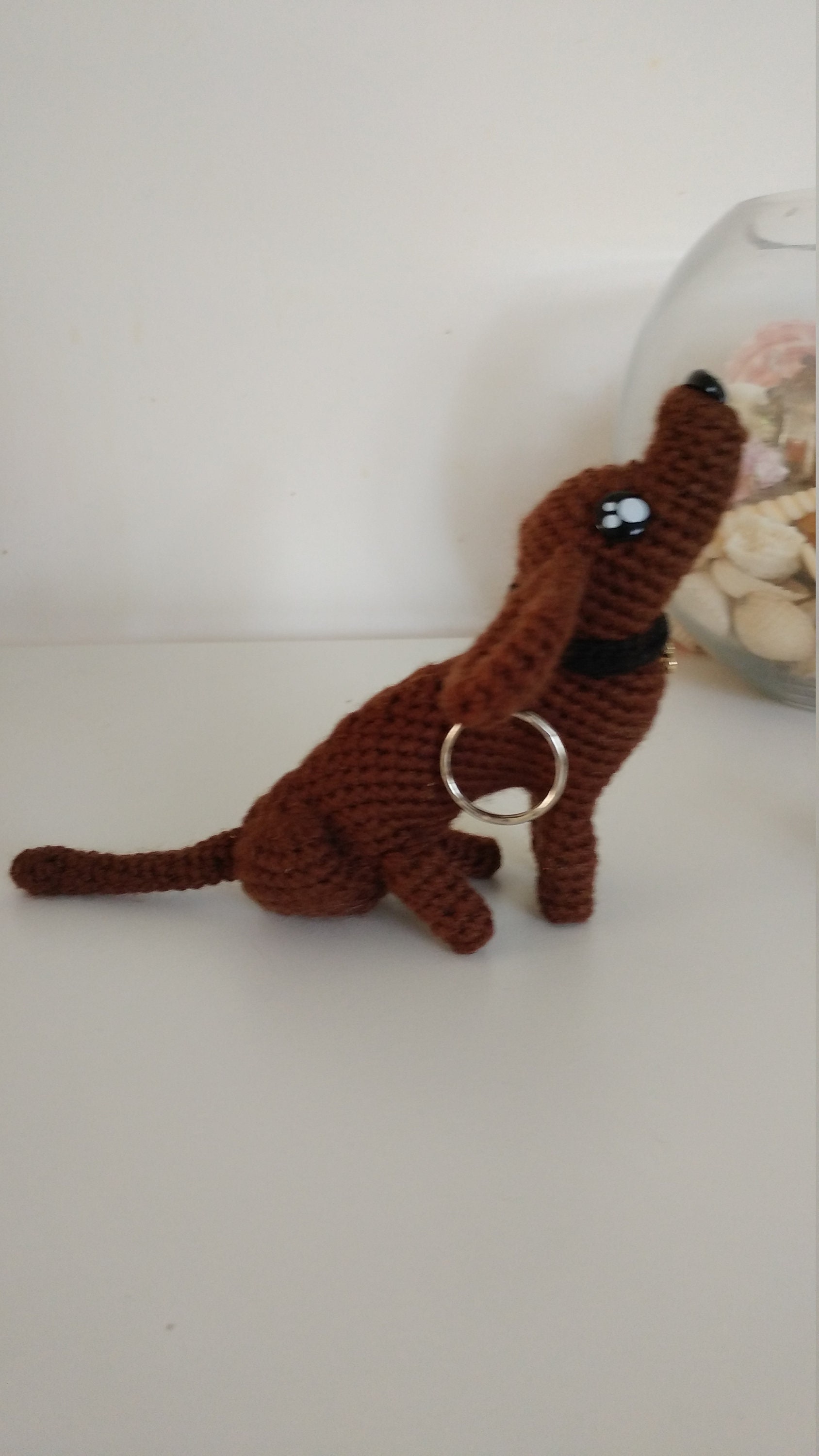 Häkeln Kawaii Wurst Dackel Hund Plüsch Schlüsselanhänger Etsy