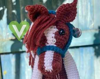 Crochet Horse & Pony - Vegan Friendly Personalised Horse, Horse Gifts, Pet Loss, memorial, Unique keepsake. Custom Horse Plush.