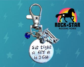Personalized Horse Name Tag: Hand Stamped Bridle Charm