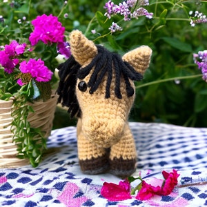 Mini Personalised Pony.  Crochet Horse. Your horse in Crochet. New style cute pony.