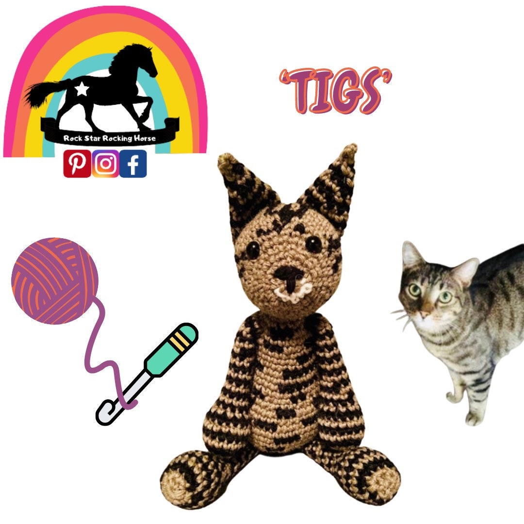 Crochet Cat Your Cat in Crochet Personalised Crochet Pet Etsy