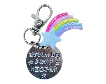 Hand Stamped Horse Charm: Personalized Bridle Tag, Horse Lover Gift