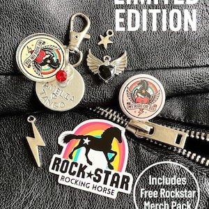 Personalised Horse Bridle Charm Set – Ride or Die Collection – Custom Equestrian Name Tag and Charms – Gift for Young Riders & Horse Lovers