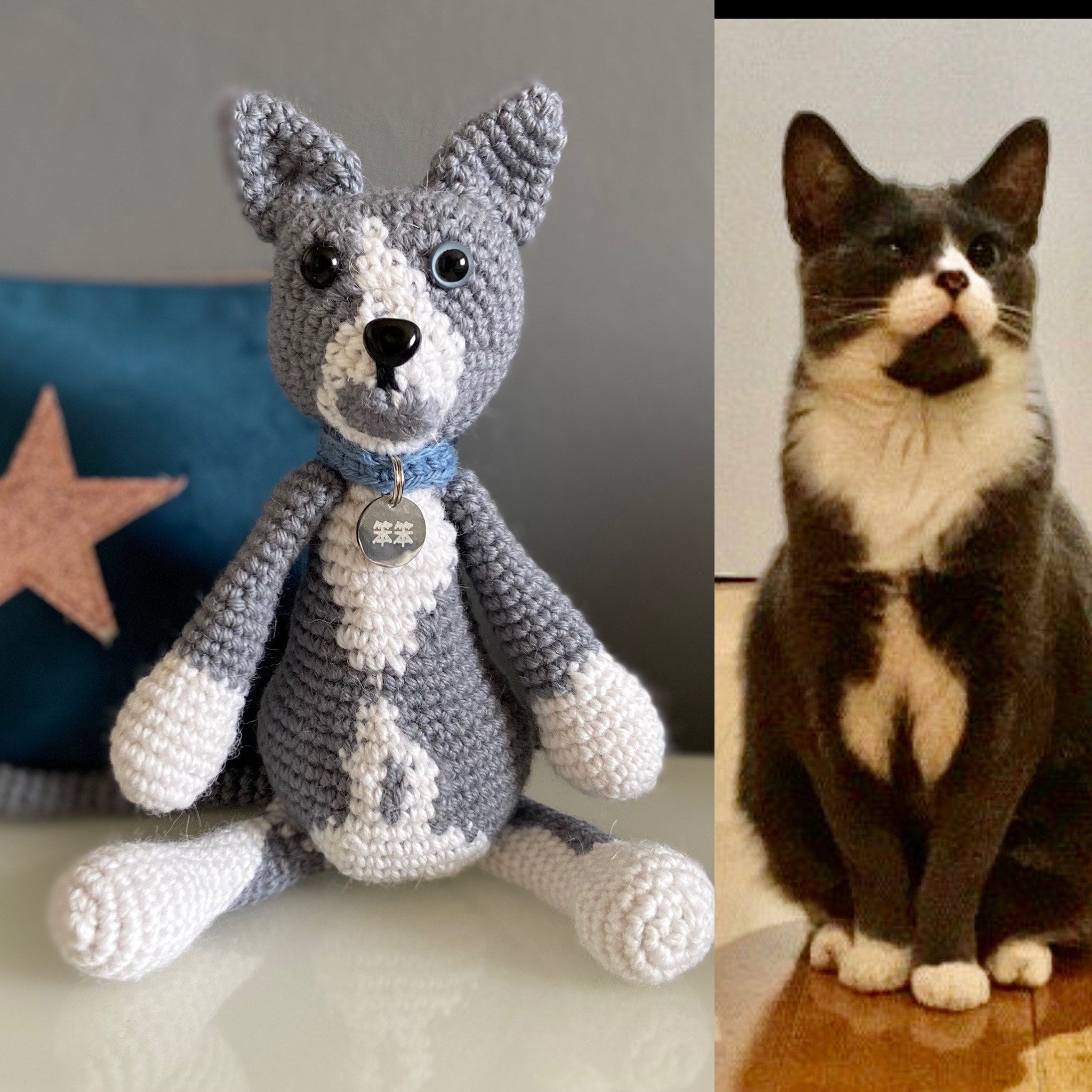 Crochet Cat Your Cat in Crochet Personalised Crochet Pet Etsy