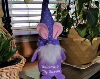 Gnomo de Pascua personalizado de 14"