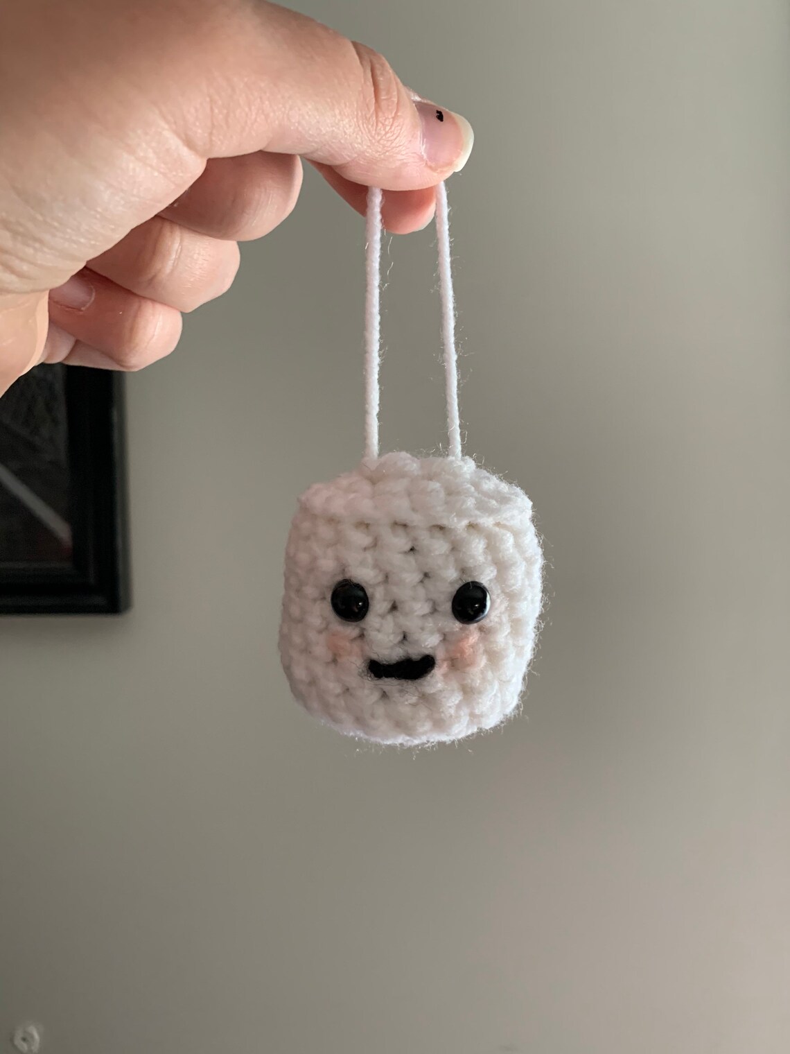 Marshmallow Christmas Tree Ornament Etsy UK