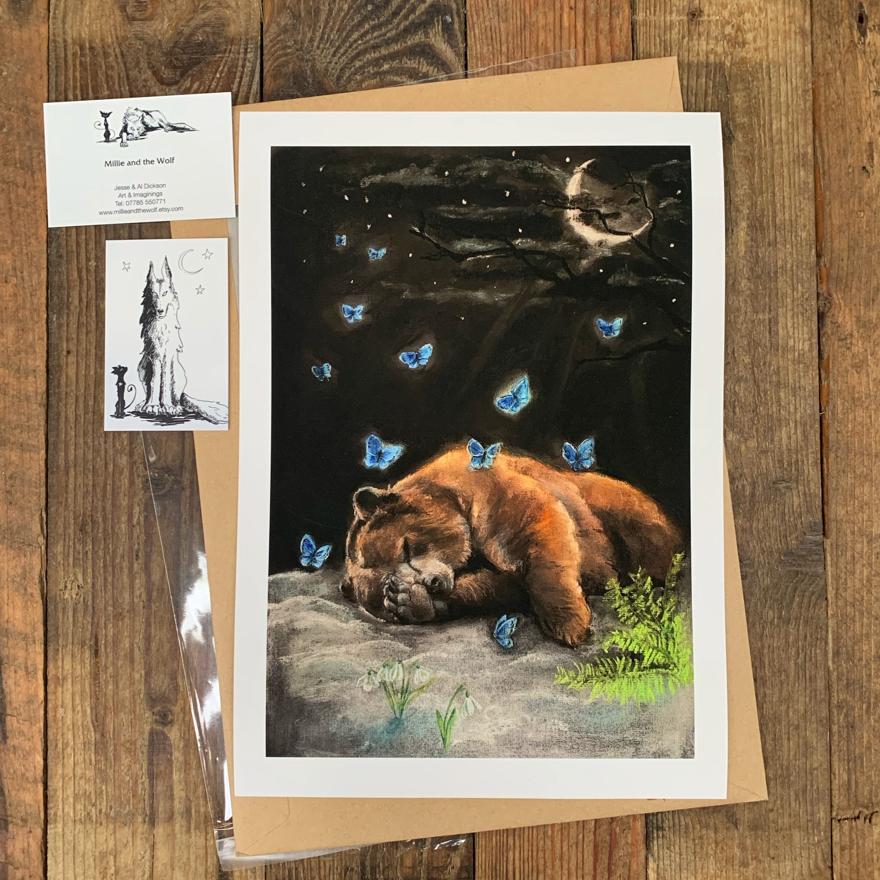 Sa Boothroyd氏のアートプリント「Bear in mind」 Sa Boothroyd'S Art Print Bear In Mind | eBay