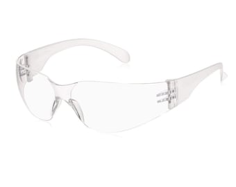 SafetyPlus Safety Glasses - Clear, Exceeds ANSI Z87.1, Scratch Resistant, UV Protection