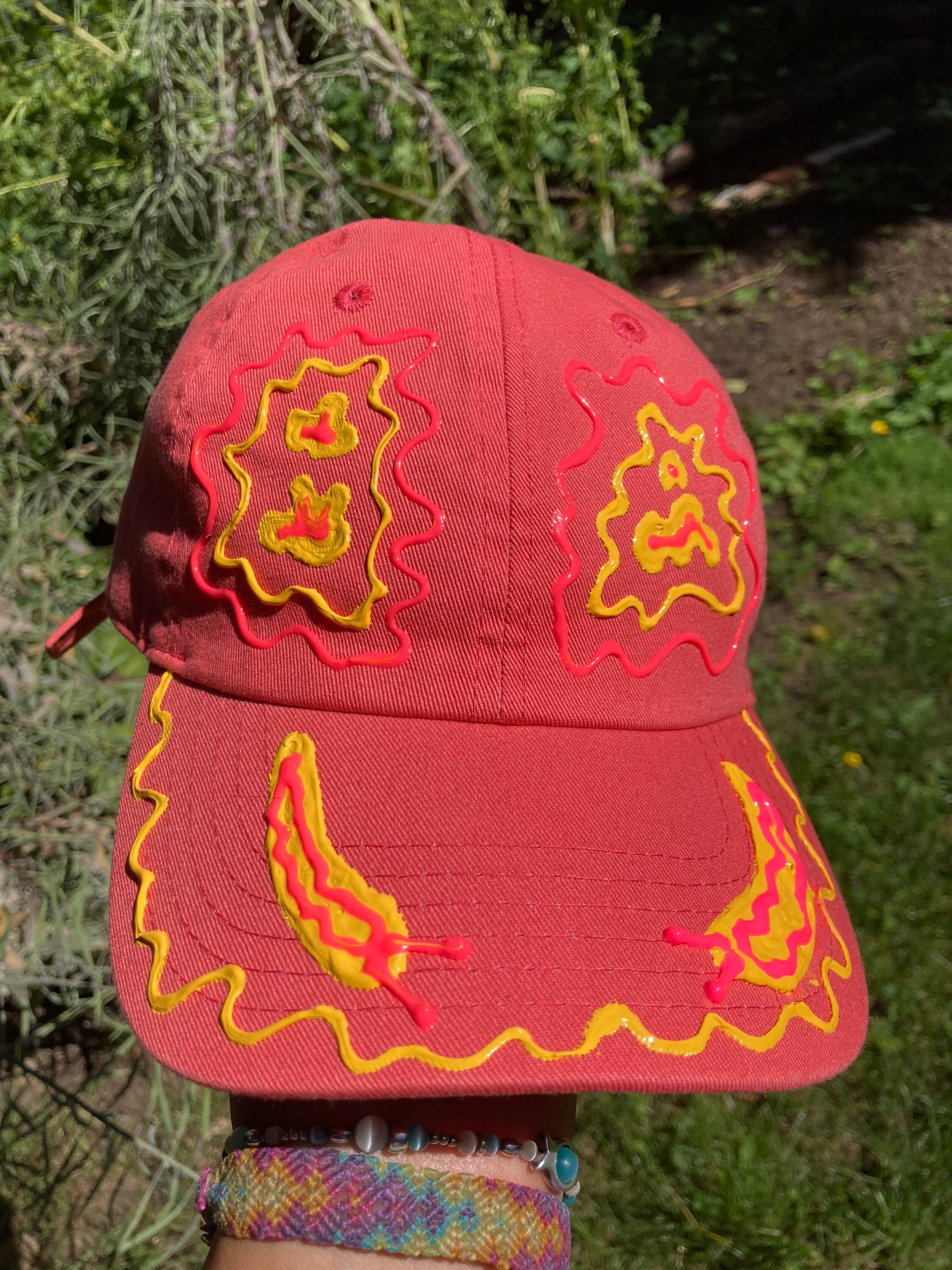 Salmon Pink Adjustable Baseball Hat | Etsy