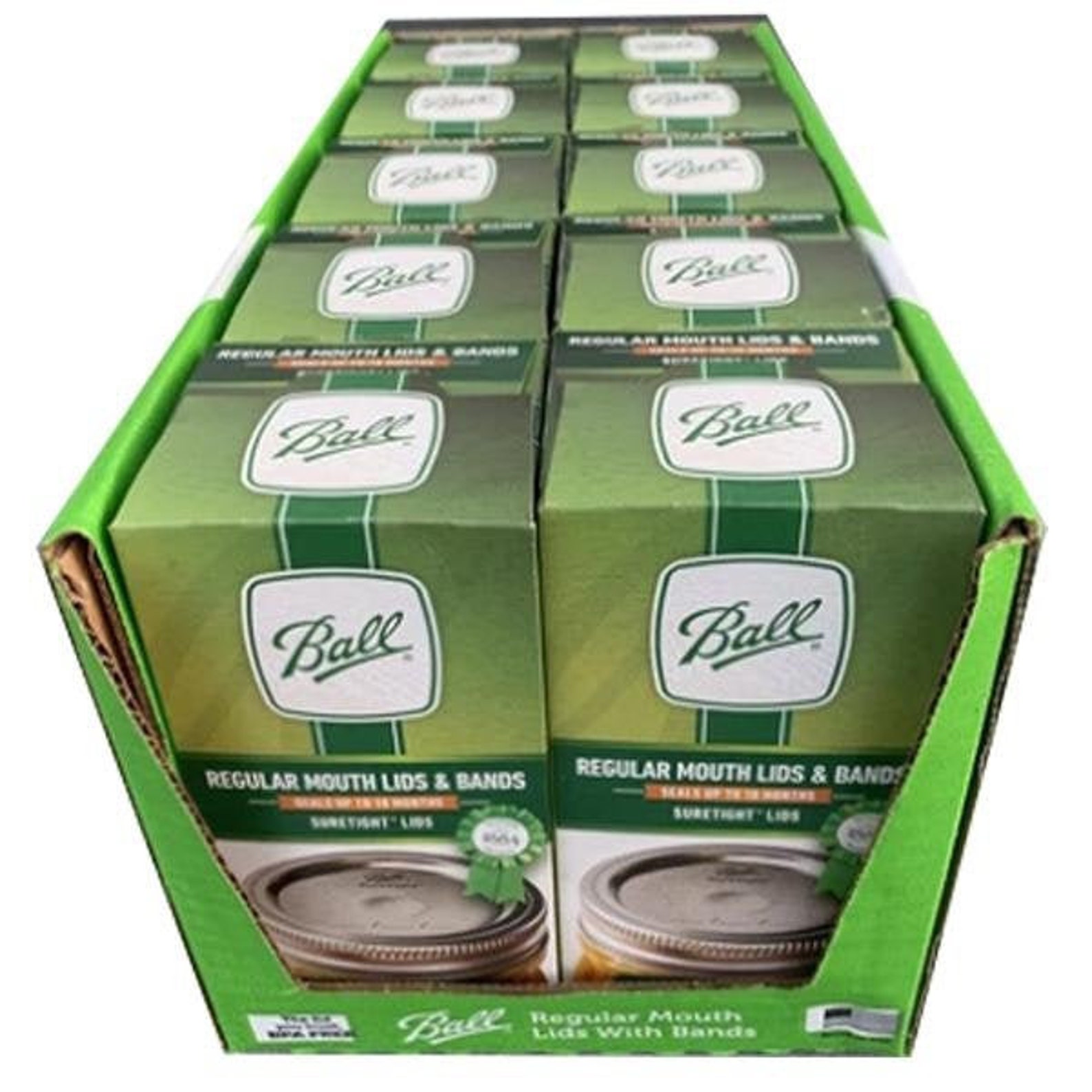 Case of Ball Canning Lids and Bands Regular Mouth 120 Etsy