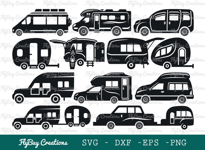 Camper Car SVG Bundle Camper Van Svg Travel Van Svg Camper - Etsy