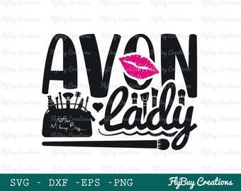 Avon Lady Svg | Avon Cosmetics Svg | Makeup Bag Svg | Makeup Brash Svg | Avon Makeup Brand Svg | Avon Beauty Svg | Eps | Dxf | Png |Cut file