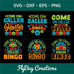 Vamos lá, ligue, me faça gritar, design de camiseta engraçada de bingo SVG, download instantâneo, PNG, EPS, DXF, arquivos Cricut