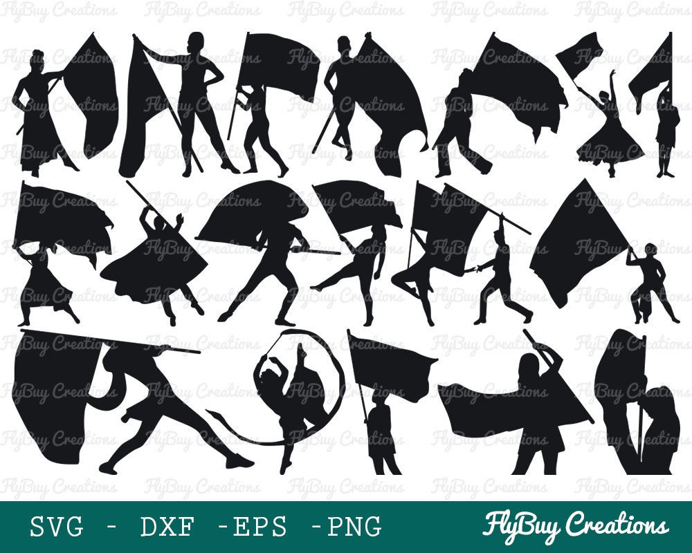 Color Guard Marching Band SVG Bundle Color Guard Mom - Etsy