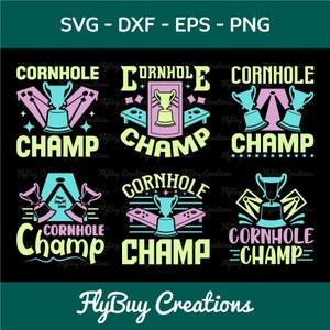 Cornhole Champ SVG Cornhole Game Tshirt Bundle Cornhole Quote Design, TG 0009