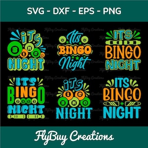 Its Bingo Night SVG Bingo Games Bingo Gift Crazy Bingo Lover Tshirt Bundle Bingo Quotes Design, TG 0033