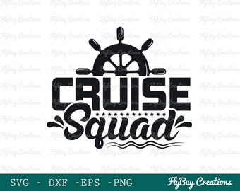 Cruise Squad Typografie Ontwerp, Geweldig voor zomer familie cruise shirt voor het hele gezin