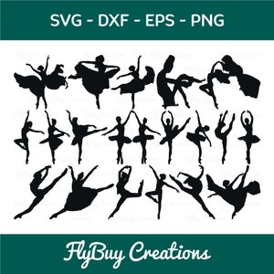 Ballet SVG Cut File | Ballerina Bundle | Ballet Dance | Ballet Dancer | Girl | Beautiful Lady | Lady Dancer | Svg | Eps | Dxf |Png |Cut file