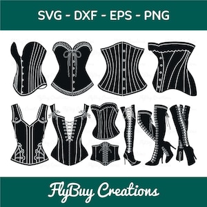 Women Corset Flat Icon PNG & SVG Design For T-Shirts