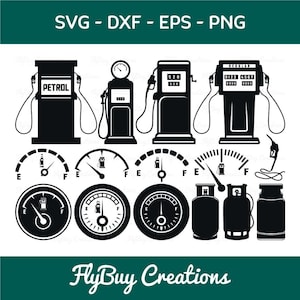Indicator Gas Tank SVG Bundle-Indicator Svg-Fuel Gauge Svg-Fuel Meter Svg-Petrol Pump Svg