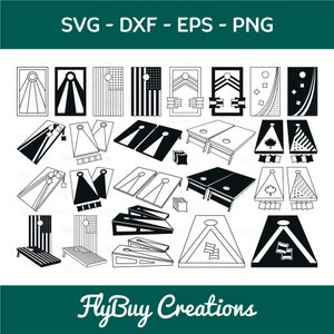 Cornhole Board SVG-Backyard Game Silhouette Cut File Bundle