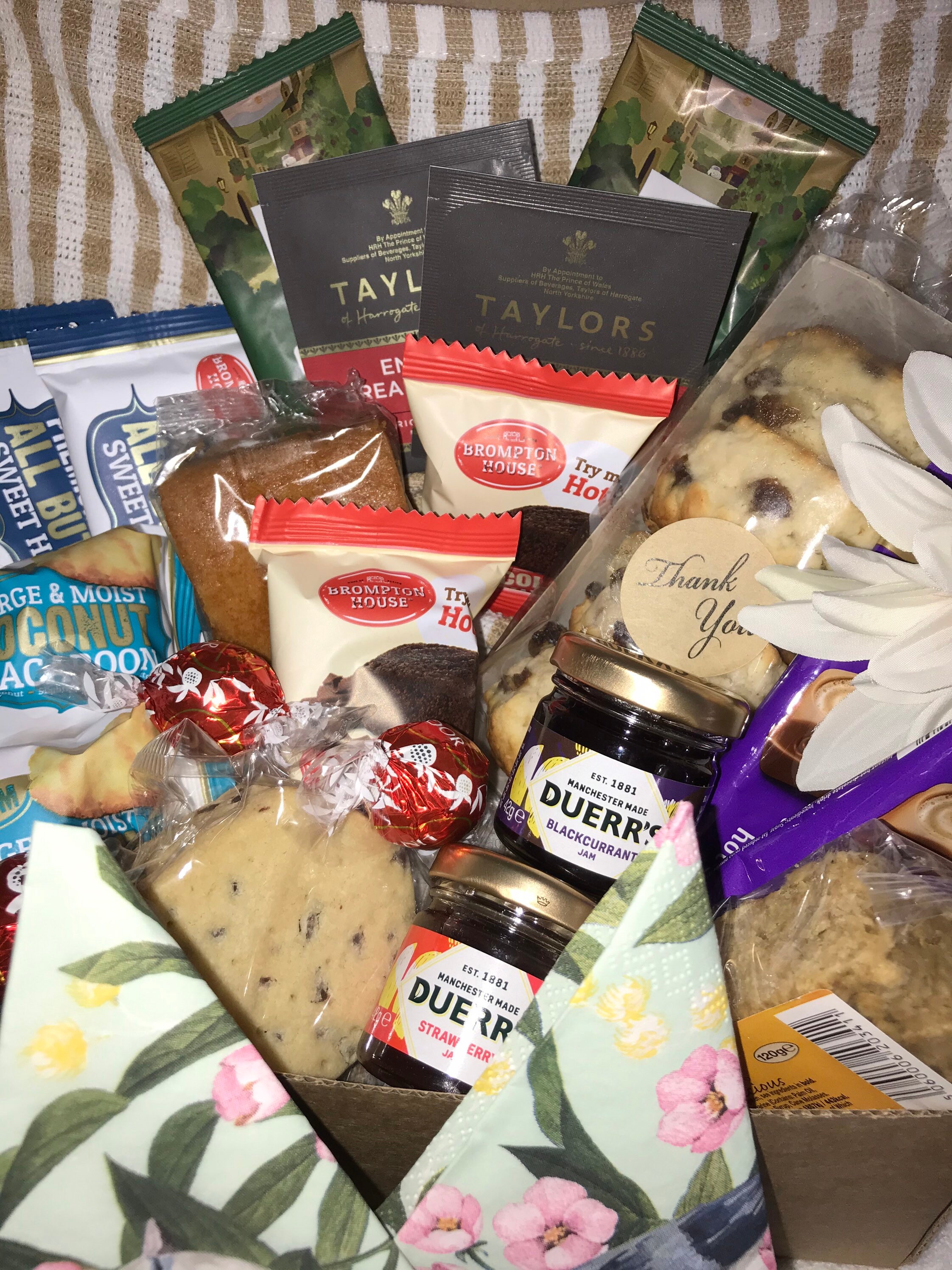 Afternoon Tea Treat Box For Two Tea & Treats Hamper Easter Etsy