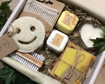 Sunshine Self Care Gift Box, Citrus Soap, Shower Steamers