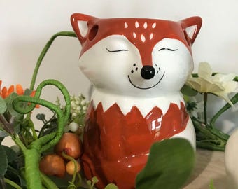 Ceramic Fox Wax Burner Gift Set, Lavender Melts, Home Fragrance, Mother's Day