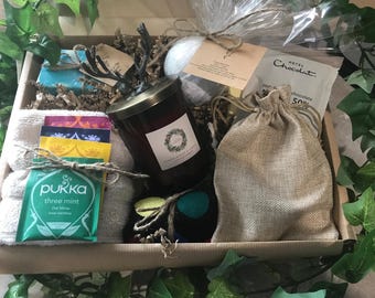 Luxury Wellbeing Hamper For Men, Self Care Giftbox
