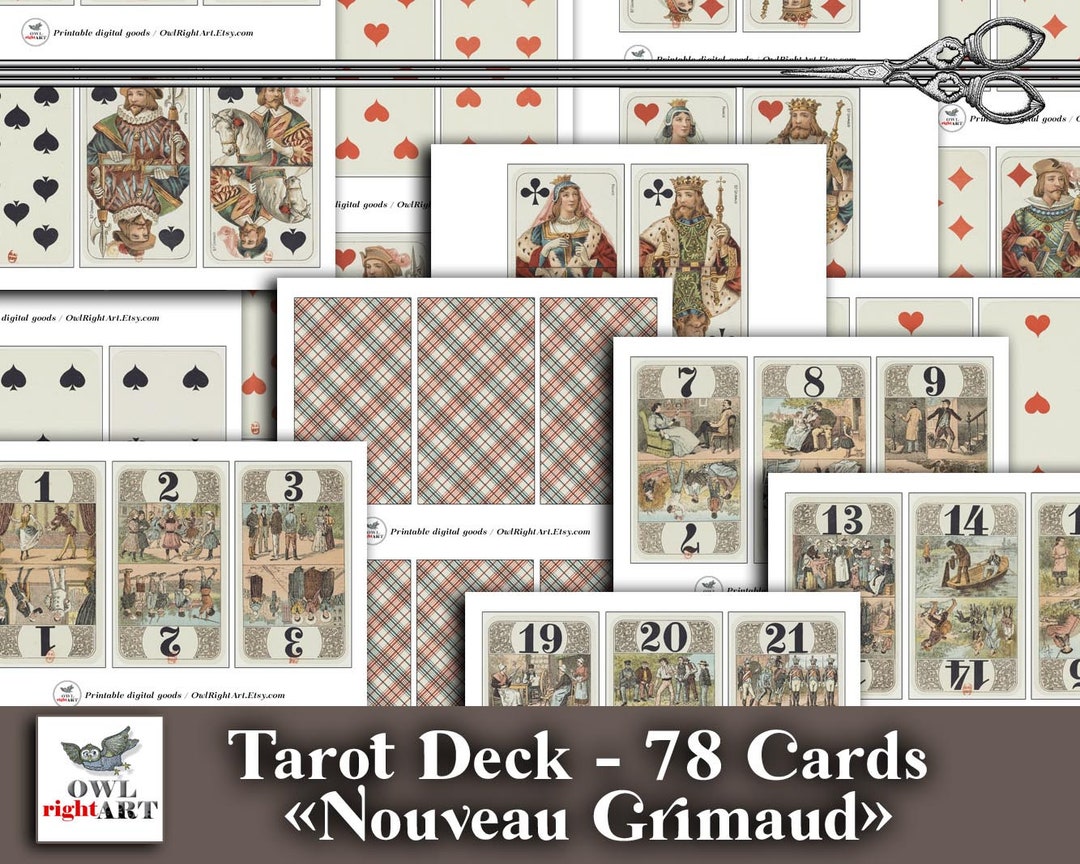 ANCIEN TAROT DE Marseille GRIMAUD 1981 Cartomancie Jeu Voyance