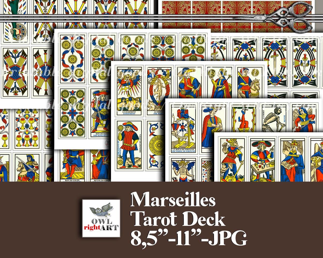 Amazon.com: Marseille Tarot : Toys & Games