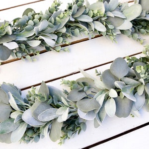 Lambs Ear and Eucalyptus Garland